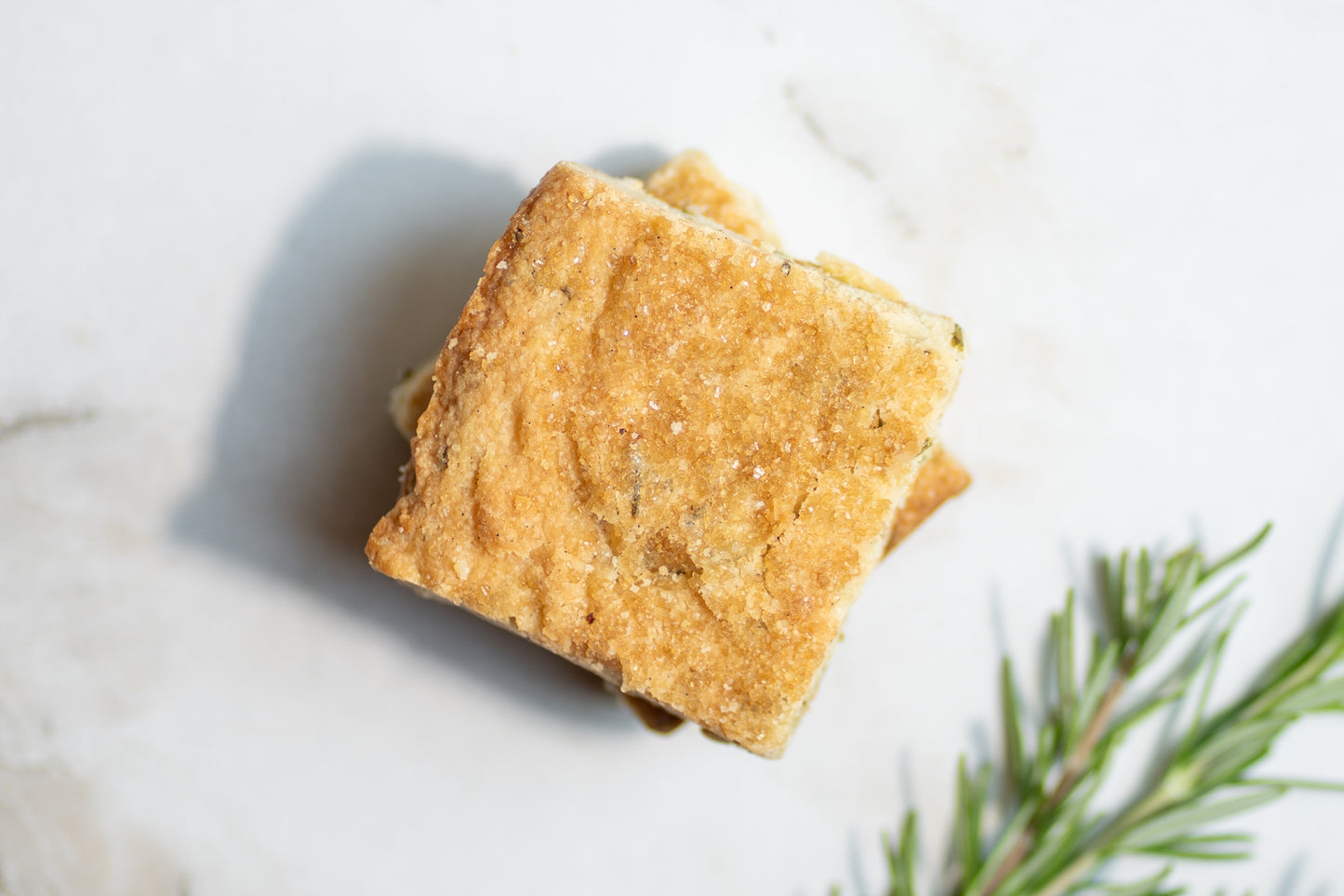 Grapefruit rosemary shortbread