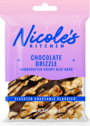 Chocolate Drizzle Crispy Rice Treat