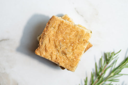 Grapefruit rosemary shortbread